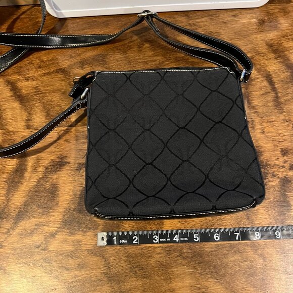 NINE WEST black Fabric Crossbody Purse - Picture 7 of 9